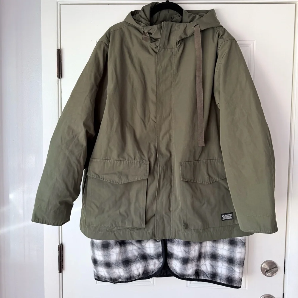 Levi's Men's Folsom Utility Jacket‎ A07020001 Forest Night Green Size L lined